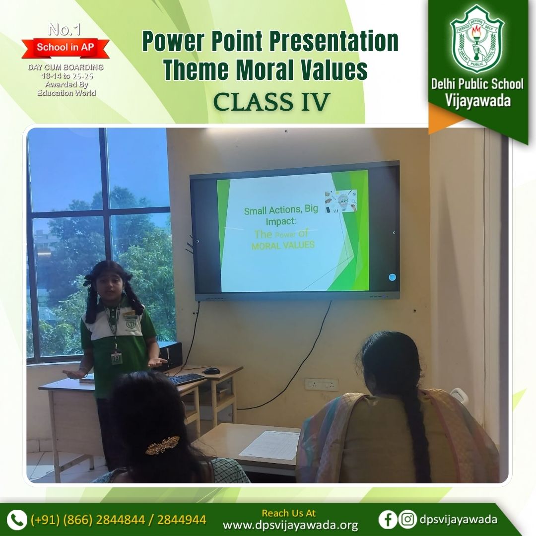 PowerPoint Presentation Theme Moral Values Class IV